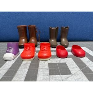 18 Inch Doll American Girl Our Generation Boots Shoe Lot 4 Pairs Plus one single